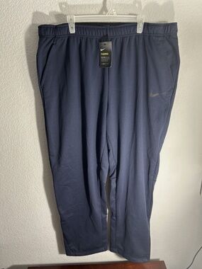 Nike Sweatpants Mens 4XL Blue Therma Dri-Fit Training Athletic Gym 932253-451